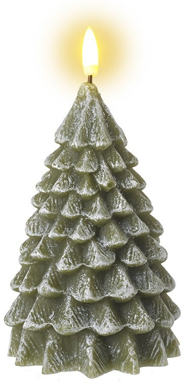 Medium Light Up Green Tree LED Candle