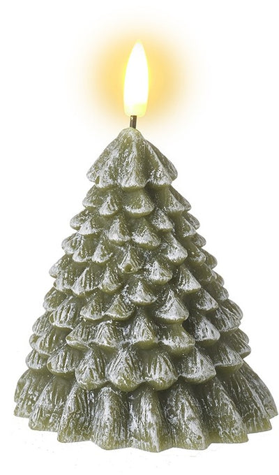 Small Light Up Green Tree LED Candle