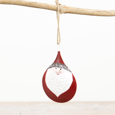 Metal Hanging Santa