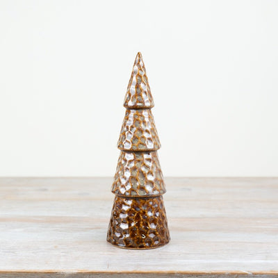 Large Slim Brown Tree Ornament