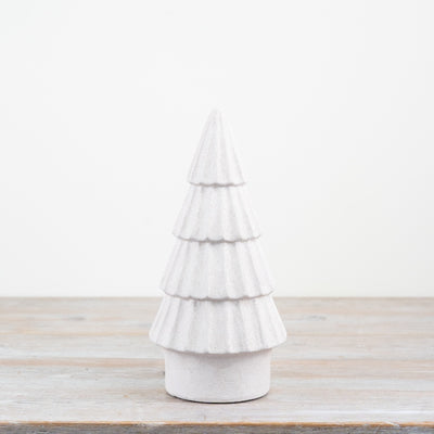 Medium Cream White Tree Ornament