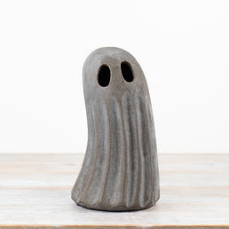 Small Brown Grey Standing Ghost Deco