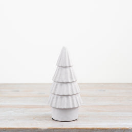 Small Cream White Tree Ornament