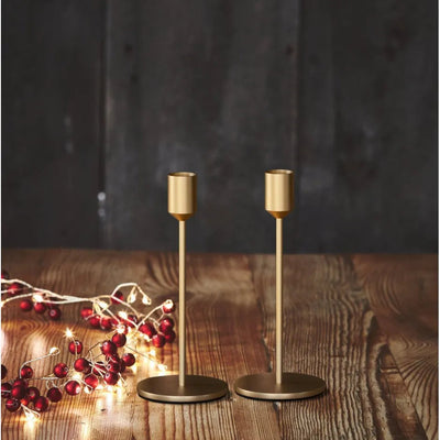 Gold Candle Holders Set of 2