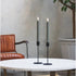 Black Candle Holders Set of 2