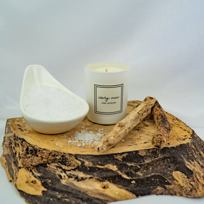 Rocksalt and Diftwood Candle