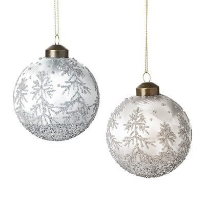Clear Snow Scene Bauble