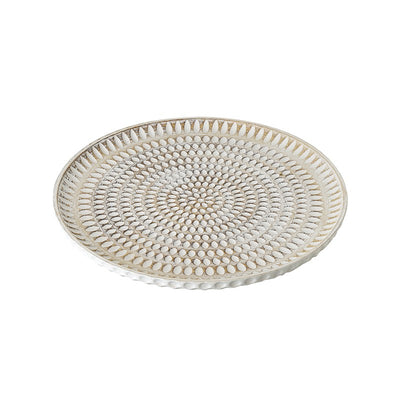 Cream Wooden Plate