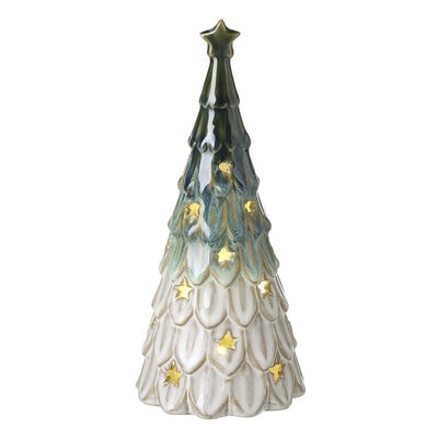 Green & White Light-Up Tree
