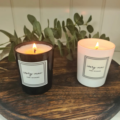 Peony and Blush Suede Candle