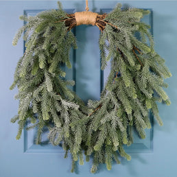 Premium Blue Royal Heart Shape Wreath