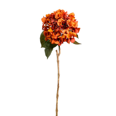 Real Touch Garden Hydrangea Stem Burnt Orange