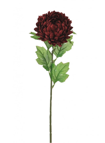 Silk Single Chrysanthemum Deep Red