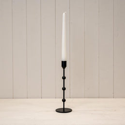 Large Black Single Metal Candle Stick