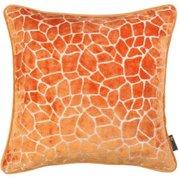 Malini Paul Moneypenny Necking Orange Cushion Small