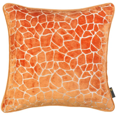 Malini Paul Moneypenny Necking Orange Cushion Small