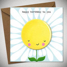 Cute Daisy Birthday Card for Her – Happy Birthday to You
