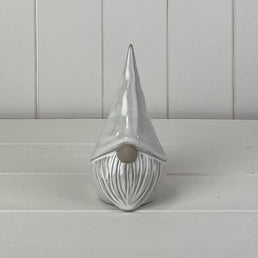 Glazed Ceramic Gonk Ornament With Textured Detail