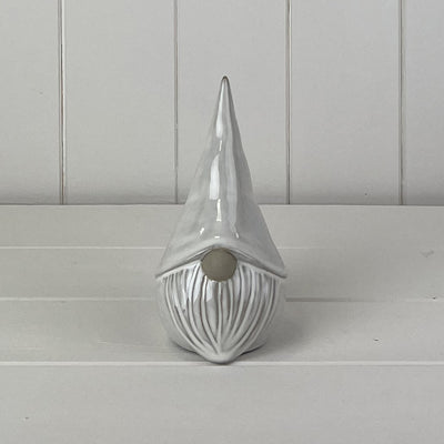 Glazed Ceramic Gonk Ornament With Textured Detail