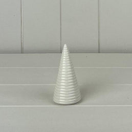 Glazed Ceramic Tree Ornament With Textured Detail