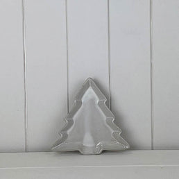 Glazed Ceramic Tree Dish With Textured Detail