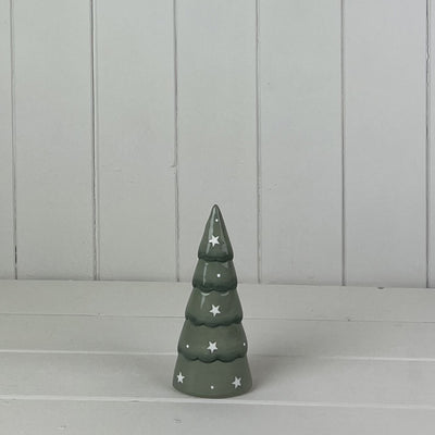 Small Light Green Ceramic Tree Decoration