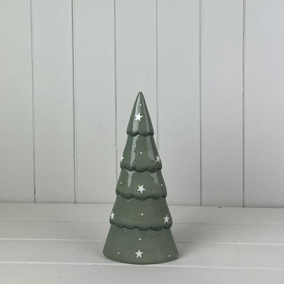 Medium Light Green Ceramic Tree Decoration