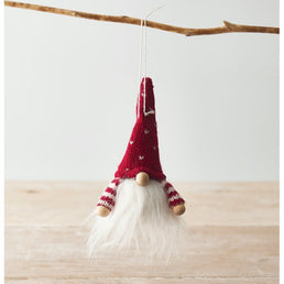 Knitted Red Gonk Hanger, 11cm