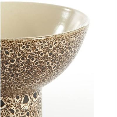 Kavala Cream & Black Ceramic Bowl