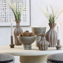 Kavala Cream & Black Ceramic Bowl