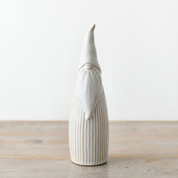 White Reactive Glaze Tall Gonk