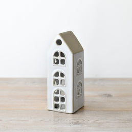 White Tealight House Candle