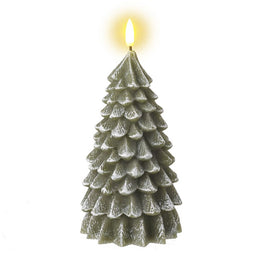 Large Light Up Green Tree LED Candle