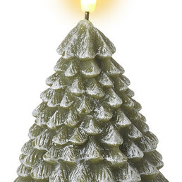 Small Light Up Green Tree LED Candle