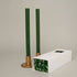 Holly Leaf Coloured Taper Candles - set of 2
