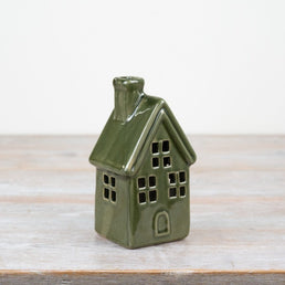Green 16cm LED House