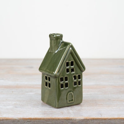 Green 16cm LED House