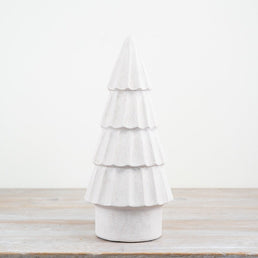 White Tiered Tree Ornament