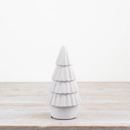 White Tiered Tree Ornament