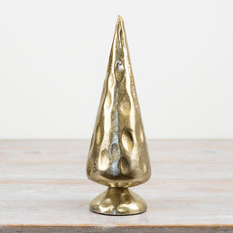 Large Gold Hammered Tree