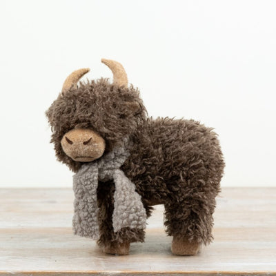 26cm Plush Highland Cow Ornament