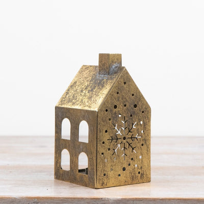 Antique Gold Candle Holder, 19cm