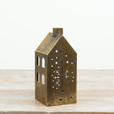 Antique Gold Candle Holder, 23.5cm