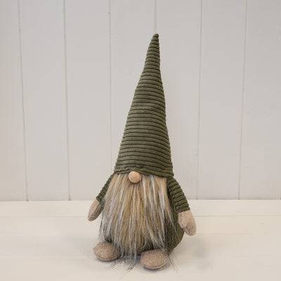 Fabric Green Santa Gonk