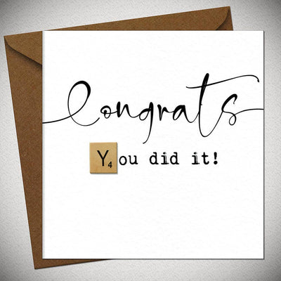 Congrats, You did it!