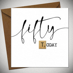 Fifty Today Greeting Card