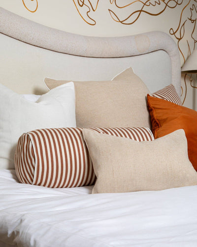 Rob Bolster Cushion | Rust/Ecru