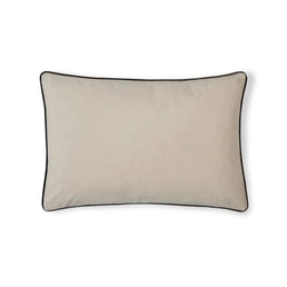 Arthur Cushion Large Oblong Velvet | Oat Milk/Mole