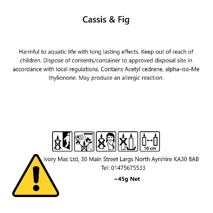 Cassis & Fig Wax Melt