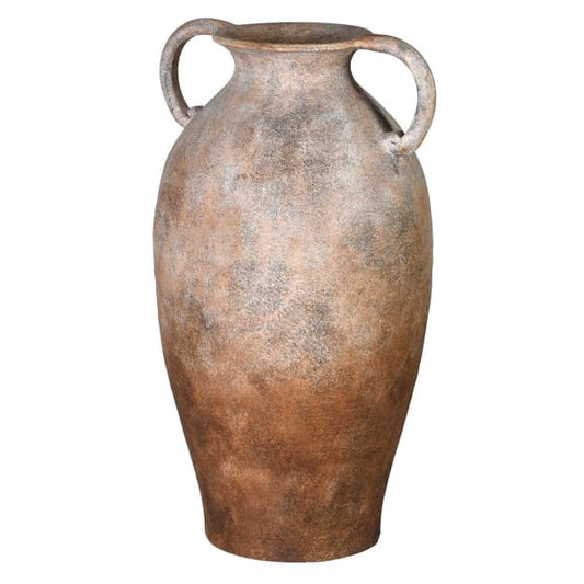 Mottle Effect Terracotta 2 Handle Vase